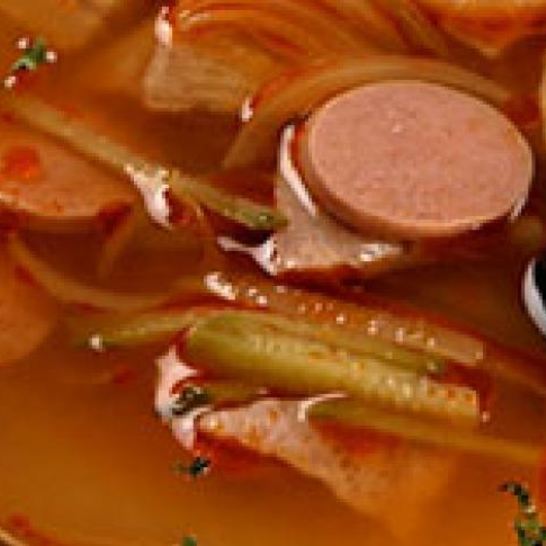 Рецепт солянки сборной мясной с ветчиной