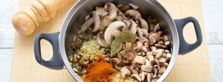 вегетарианская грибная солянка. Шаг 8