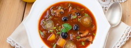 вегетарианская грибная солянка. Шаг 14