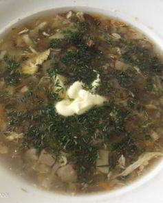 Суп грибной походный