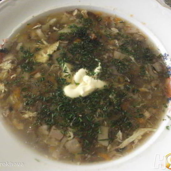 Рецепт супа грибного походного