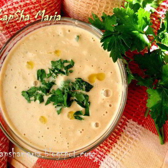 Рецепт супа из баклажана с запеченными томатами