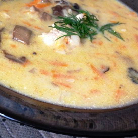 Рецепт супа из индейки с грибами