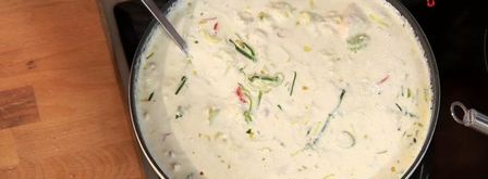 суп из морского окуня с тертым картофелем. Шаг 3