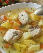 Суп из осетрины с картофелем