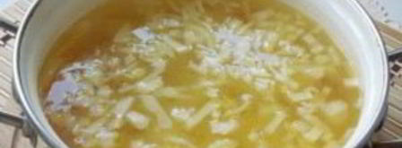 суп из осетрины с картофелем. Шаг 5