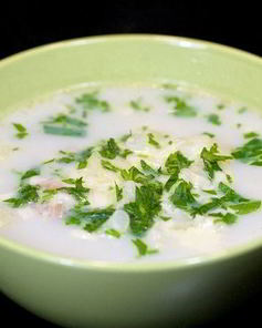 Суп из цветной капусты с курицей