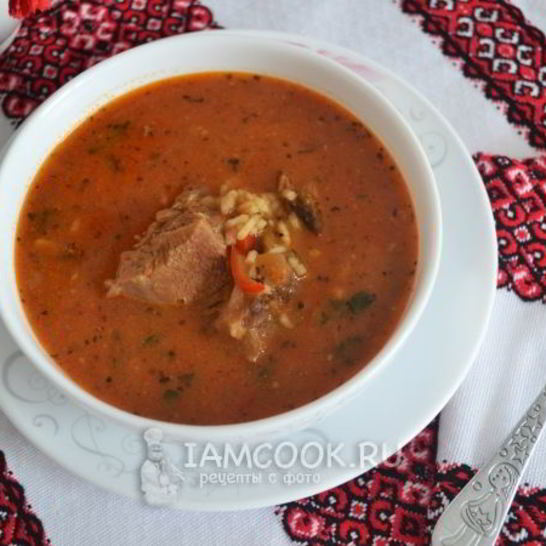 Рецепт супа харчо из баранины