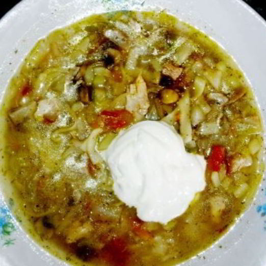 Суп-лапша с грибами