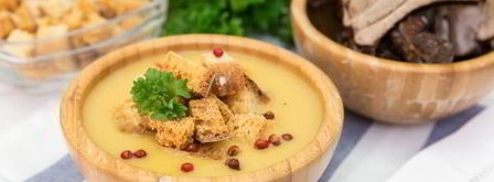 гороховый суп-пюре с копчеными ребрышками. Шаг 13