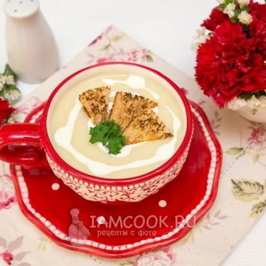 Рецепт картофельного супа-пюре с чесноком и сливками