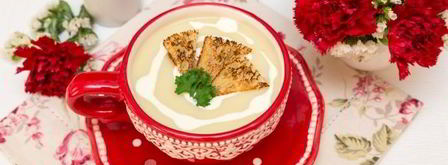 картофельный суп-пюре с чесноком и сливками. Шаг 11