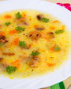 Картофельный суп-пюре с грибами