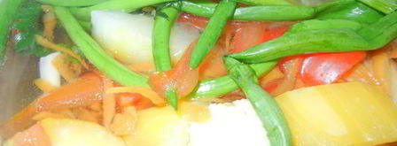 курица с овощами-суп пюре. Шаг 3