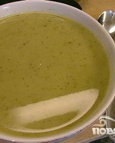 Летний суп-пюре из картофеля и цукини