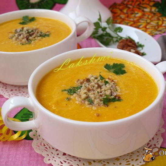 Рецепт морковна-ананасового суп-пюре с карри