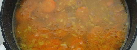 морковно-ананасовый суп-пюре с карри. Шаг 4