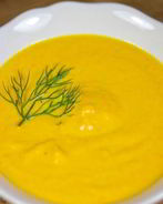 Морковный суп-пюре со сливками