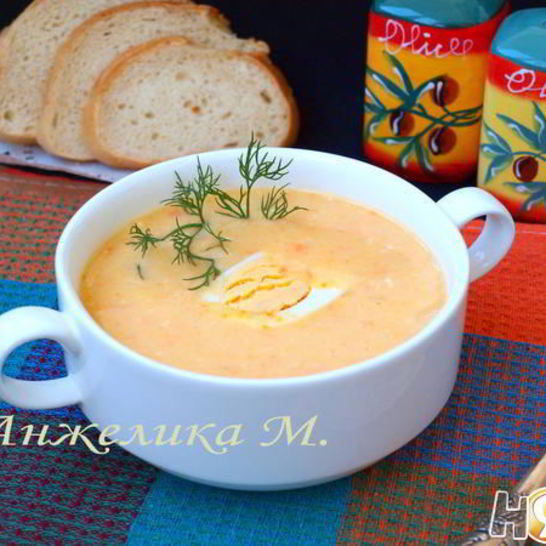 Рецепт овощного супа-пюре с плавленым сыром