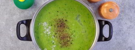 постный суп-пюре из зеленого горошка. Шаг 13