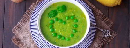 постный суп-пюре из зеленого горошка. Шаг 14