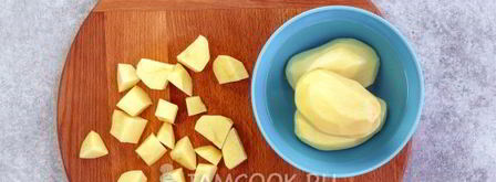 постный суп-пюре из зеленого горошка. Шаг 4