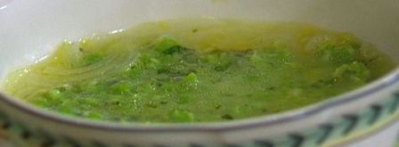 семга с супом-пюре из зеленого горошка. Шаг 13