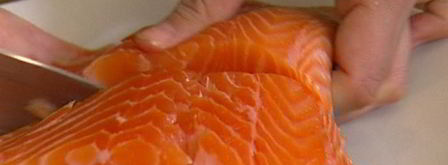 семга с супом-пюре из зеленого горошка. Шаг 11