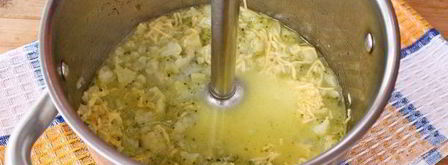 суп-пюре из брокколи и цветной капусты. Шаг 9