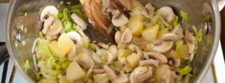 суп-пюре из картофеля и порея. Шаг 5