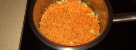 суп-пюре из красной чечевицы. Шаг 4