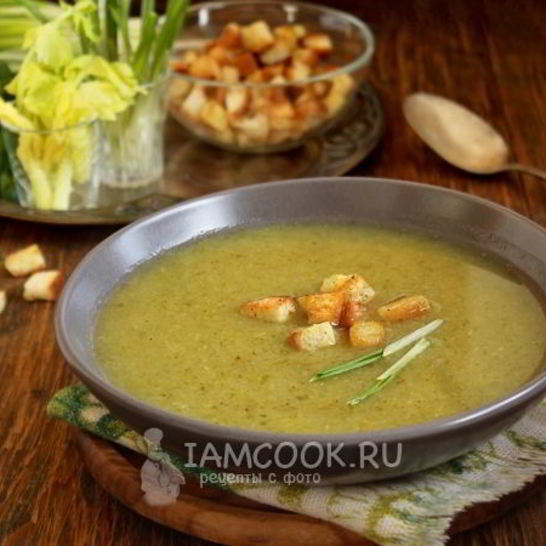 Рецепт супа-пюре из сельдерея с капустой
