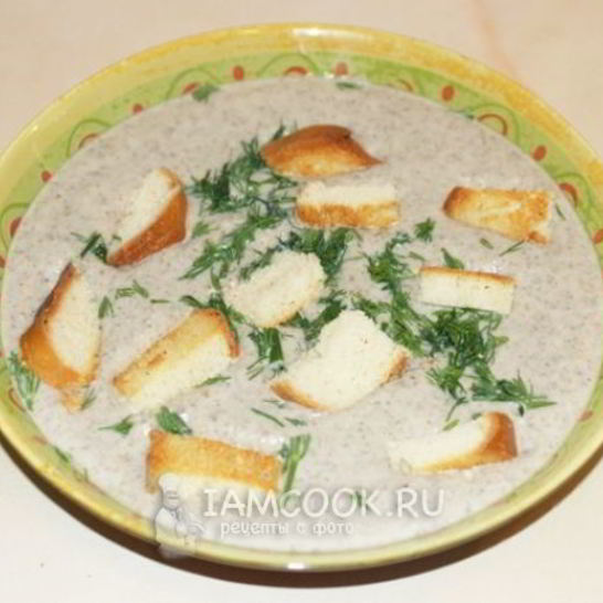 Рецепт супа пюре из шампиньонов со сливками