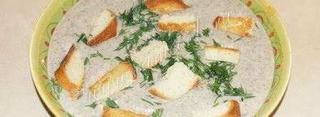 суп пюре из шампиньонов со сливками. Шаг 12