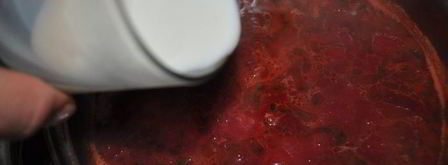 суп-пюре из свеклы с апельсином и замороженным йогуртом. Шаг 6