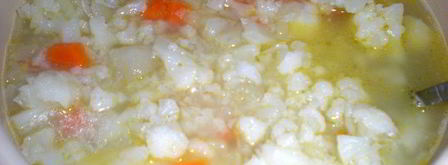 суп-пюре из цветной капусты со сливками и сыром. Шаг 5