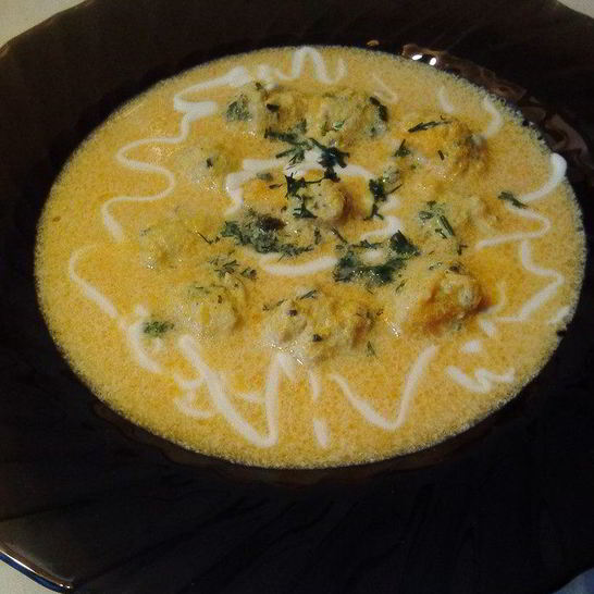 Рецепт супа-пюре из тыквы с фрикадельками