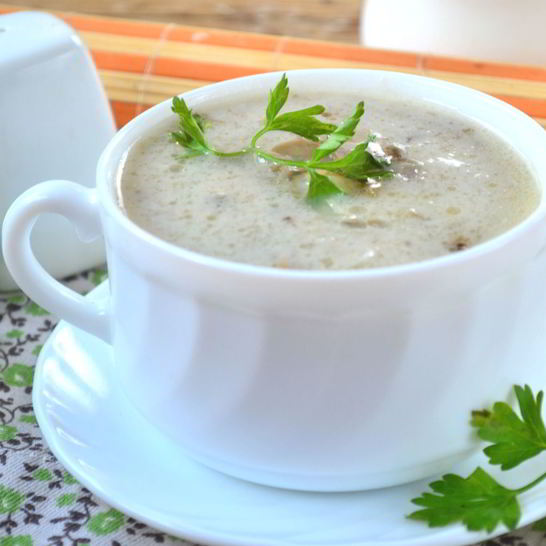 Рецепт супа-пюре из вешенок