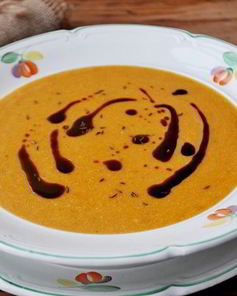 Суп-пюре из запеченной тыквы