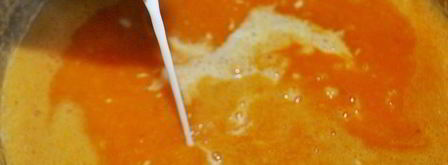 суп-пюре из запеченной тыквы. Шаг 4