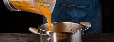 суп-пюре из запеченных овощей. Шаг 4