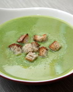 Суп-пюре из зеленого горошка