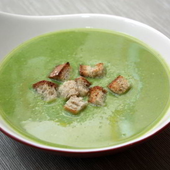 Рецепт супа-пюре из зеленого горошка