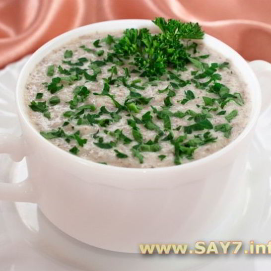 Рецепт супа-пюре с шампиньонами и картофелем