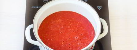 томатный суп-пюре с базиликом. Шаг 7