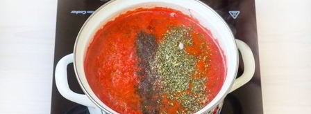 томатный суп-пюре с базиликом. Шаг 9