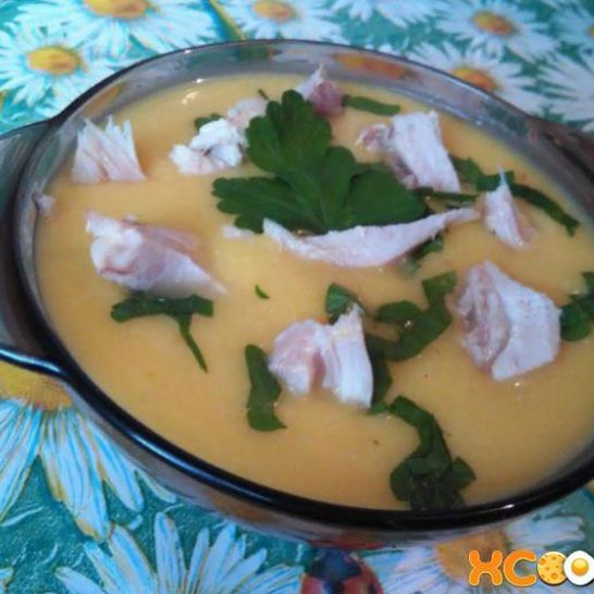 Рецепт тыквенного супа-пюре с курицей