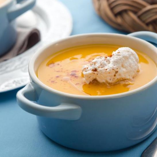 Рецепт тыквенного супа-пюре с пряными сливками