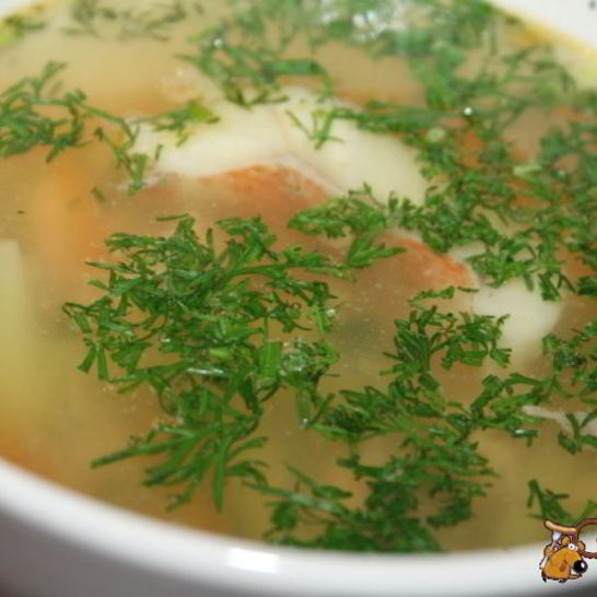 Рецепт супа с форелью и морским окунем