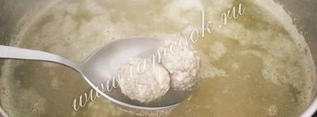 суп с фрикадельками и рисом. Шаг 5